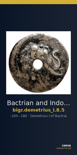 Bactrian and Indo-Greek Coinage Demetrius I 8.5 — CANOA