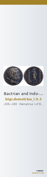 Bactrian and Indo-Greek Coinage Demetrius I 9.3 — CANOA