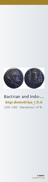 Bactrian and Indo-Greek Coinage Demetrius I 9.6 — CANOA