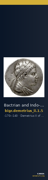 Bactrian and Indo-Greek Coinage Demetrius II 1.5 — CANOA
