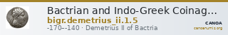 Bactrian and Indo-Greek Coinage Demetrius II 1.5 — CANOA
