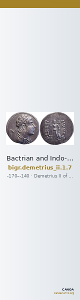 Bactrian and Indo-Greek Coinage Demetrius II 1.7 — CANOA