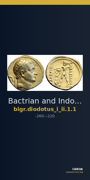 Bactrian and Indo-Greek Coinage Diodotus I or Diodotus II 1.1 — CANOA