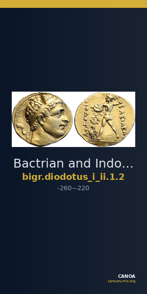 Bactrian and Indo-Greek Coinage Diodotus I or Diodotus II 1.2 — CANOA