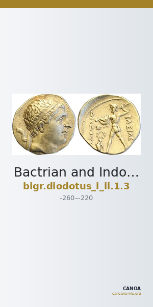 Bactrian and Indo-Greek Coinage Diodotus I or Diodotus II 1.3 — CANOA