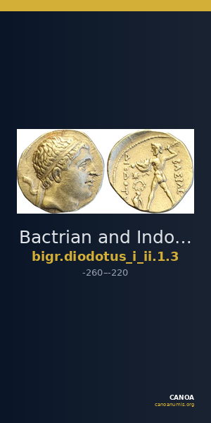 Bactrian and Indo-Greek Coinage Diodotus I or Diodotus II 1.3 — CANOA