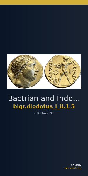 Bactrian and Indo-Greek Coinage Diodotus I or Diodotus II 1.5 — CANOA