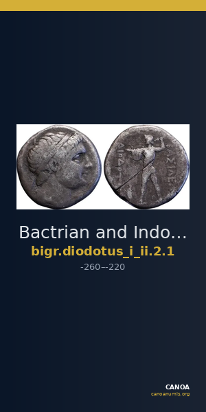Bactrian and Indo-Greek Coinage Diodotus I or Diodotus II 2.1 — CANOA