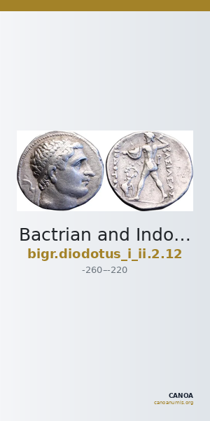 Bactrian and Indo-Greek Coinage Diodotus I or Diodotus II 2.12 — CANOA