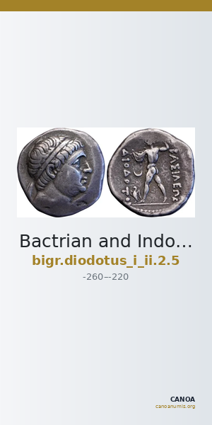 Bactrian and Indo-Greek Coinage Diodotus I or Diodotus II 2.5 — CANOA