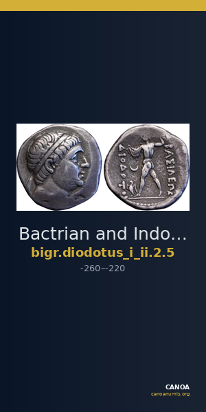 Bactrian and Indo-Greek Coinage Diodotus I or Diodotus II 2.5 — CANOA