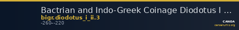 Bactrian and Indo-Greek Coinage Diodotus I or Diodotus II 3 — CANOA