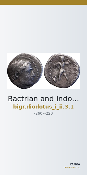 Bactrian and Indo-Greek Coinage Diodotus I or Diodotus II 3.1 — CANOA