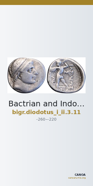 Bactrian and Indo-Greek Coinage Diodotus I or Diodotus II 3.11 — CANOA