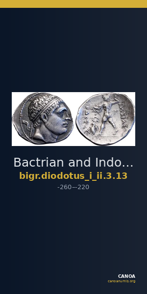 Bactrian and Indo-Greek Coinage Diodotus I or Diodotus II 3.13 — CANOA