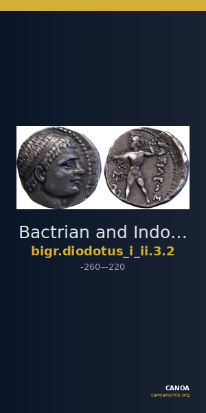 Bactrian and Indo-Greek Coinage Diodotus I or Diodotus II 3.2 — CANOA