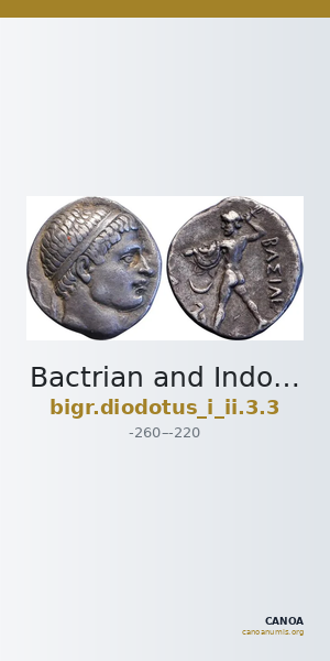 Bactrian and Indo-Greek Coinage Diodotus I or Diodotus II 3.3 — CANOA