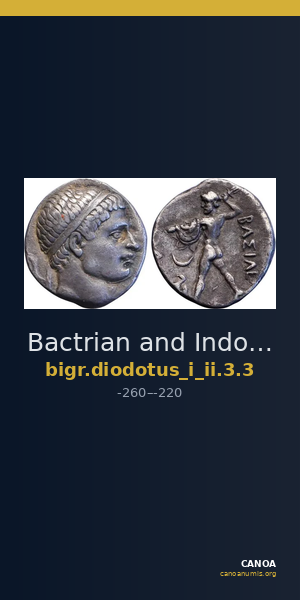 Bactrian and Indo-Greek Coinage Diodotus I or Diodotus II 3.3 — CANOA