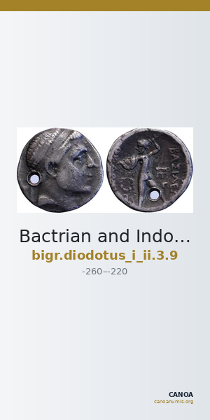 Bactrian and Indo-Greek Coinage Diodotus I or Diodotus II 3.9 — CANOA