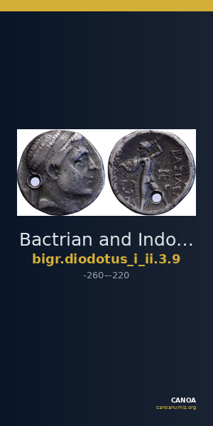 Bactrian and Indo-Greek Coinage Diodotus I or Diodotus II 3.9 — CANOA