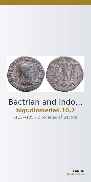 Bactrian and Indo-Greek Coinage Diomedes 10.2 — CANOA