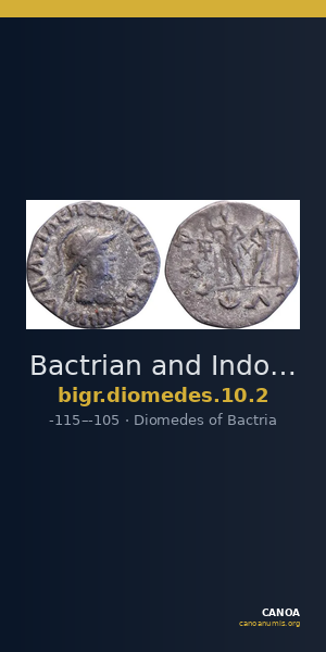 Bactrian and Indo-Greek Coinage Diomedes 10.2 — CANOA