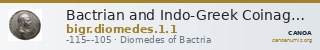 Bactrian and Indo-Greek Coinage Diomedes 1.1 — CANOA
