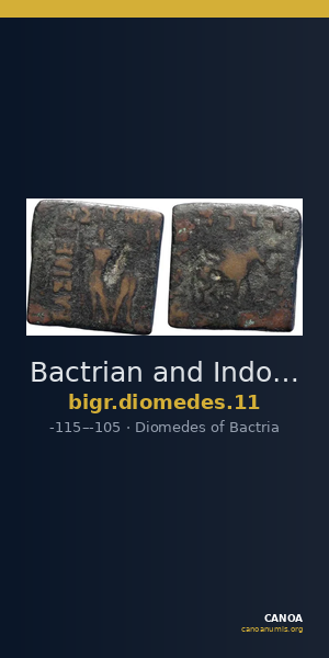 Bactrian and Indo-Greek Coinage Diomedes 11 — CANOA