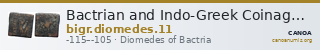 Bactrian and Indo-Greek Coinage Diomedes 11 — CANOA
