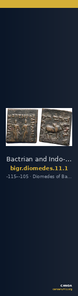Bactrian and Indo-Greek Coinage Diomedes 11.1 — CANOA