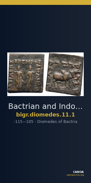 Bactrian and Indo-Greek Coinage Diomedes 11.1 — CANOA