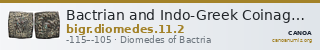 Bactrian and Indo-Greek Coinage Diomedes 11.2 — CANOA