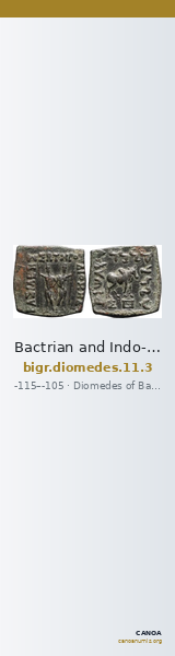 Bactrian and Indo-Greek Coinage Diomedes 11.3 — CANOA