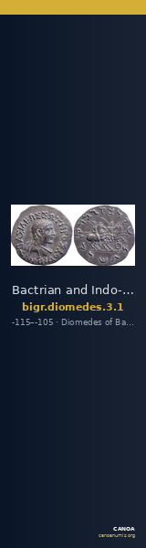 Bactrian and Indo-Greek Coinage Diomedes 3.1 — CANOA