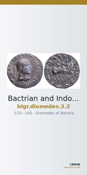 Bactrian and Indo-Greek Coinage Diomedes 3.2 — CANOA