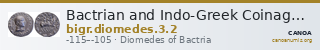 Bactrian and Indo-Greek Coinage Diomedes 3.2 — CANOA