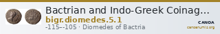 Bactrian and Indo-Greek Coinage Diomedes 5.1 — CANOA