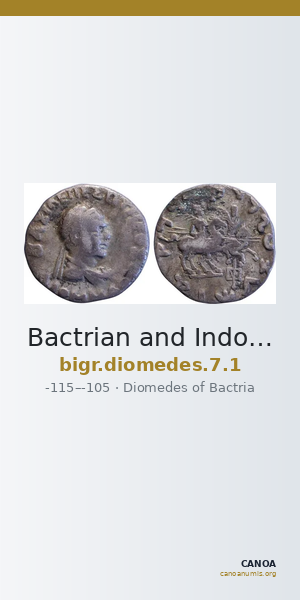 Bactrian and Indo-Greek Coinage Diomedes 7.1 — CANOA
