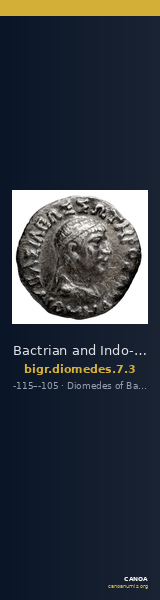 Bactrian and Indo-Greek Coinage Diomedes 7.3 — CANOA