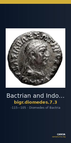 Bactrian and Indo-Greek Coinage Diomedes 7.3 — CANOA
