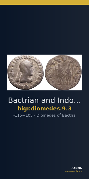 Bactrian and Indo-Greek Coinage Diomedes 9.3 — CANOA