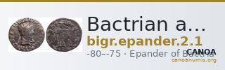 Bactrian and Indo-Greek Coinage Epander 2.1 — CANOA
