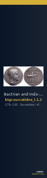 Bactrian and Indo-Greek Coinage Eucratides I 1.2 — CANOA