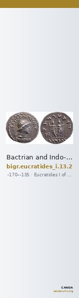 Bactrian and Indo-Greek Coinage Eucratides I 13.2 — CANOA