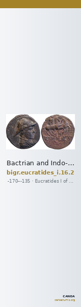 Bactrian and Indo-Greek Coinage Eucratides I 16.2 — CANOA