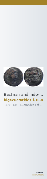 Bactrian and Indo-Greek Coinage Eucratides I 16.4 — CANOA
