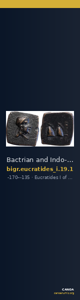 Bactrian and Indo-Greek Coinage Eucratides I 19.1 — CANOA