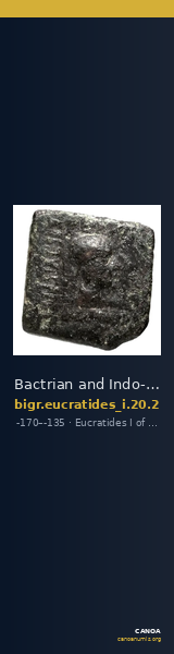 Bactrian and Indo-Greek Coinage Eucratides I 20.2 — CANOA