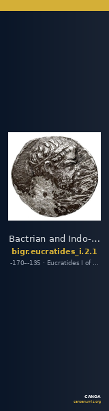 Bactrian and Indo-Greek Coinage Eucratides I 2.1 — CANOA