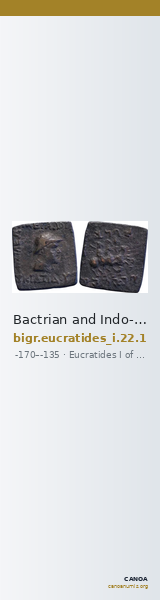 Bactrian and Indo-Greek Coinage Eucratides I 22.1 — CANOA